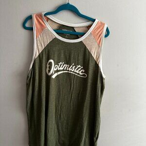 Torrid Super Soft Slub Jersey Sleeveless Top Optimistic Size 2 18/20